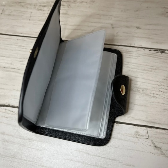 Faux suede/leather purse set.  Shoulder bag, clutch, card holder and mak… - Picture 10 of 11